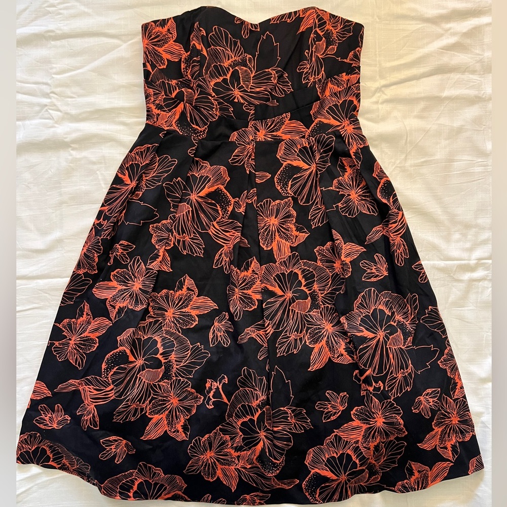 City Chic Orange Blossom Midi Dress -Small/16 NWT